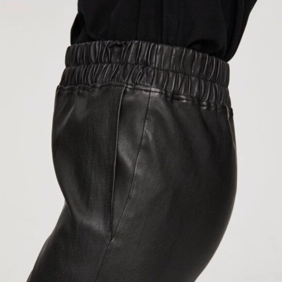 INÈS & MARÉCHAL Jardin Leather Stretch Trousers in Black Size FR 38 (US 6) - Picture 2 of 13